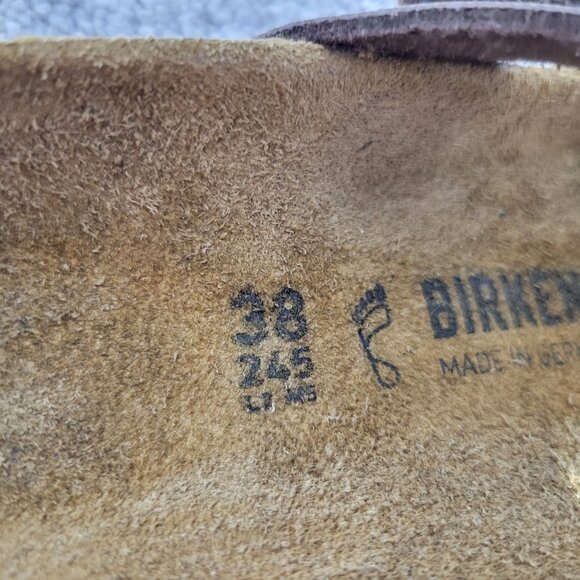 Birkenstock Mayari Unisex Size EU 38 US L7 M5 R Mocha Birko-Flor Slide Sandals. - Picture 10 of 13
